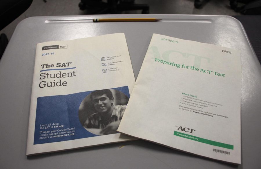 Booklets are avaliable for both the SAT and the ACT in the Guidance Office.