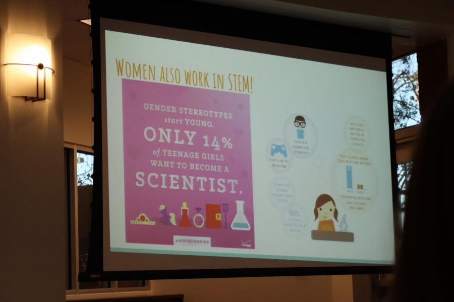According to the MIT students presentation, only 14% of girls want to become a scientist. The MIT Womens Initiative hopes to change that and motivates girls to pursue topics that makes them passionate. I know Im not a miracle worker, but my main goal in coming to Orange County was to get students, particularly young women, excited about what STEM can be, Heyes said.