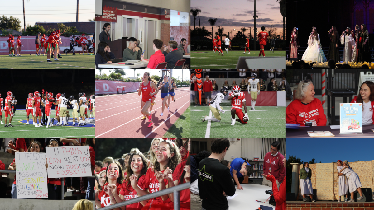 MD YEAR IN REVIEW Mater Dei students experience accomplishments in a variety of activities in the arts, athletics, as well as academics. The Monarch community celebrates these accomplishments and the unique talents each student brings to the table. The photo highlights above were shot by student staff members of the CROWN Yearbook, which allows Monarchs to look back on their high school experience for years to come.
