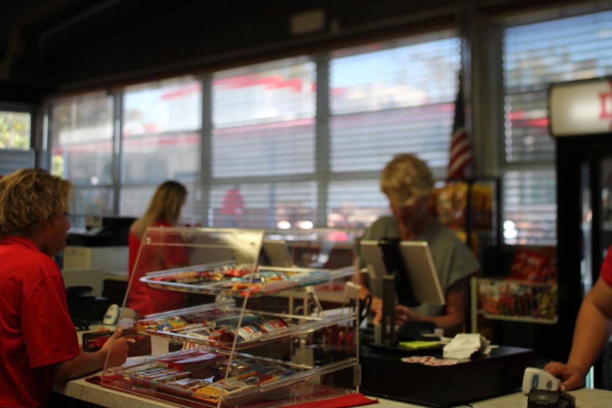 On Thursday Sep. 11 Monarchs gathered in the campus store, buying food, drinks, and accessories. Students have gathered at the campus store for many years and it brings a sense of community to campus and to the school. “It is a great way to spend time with peers,” sophomore Chase Johnson said. 