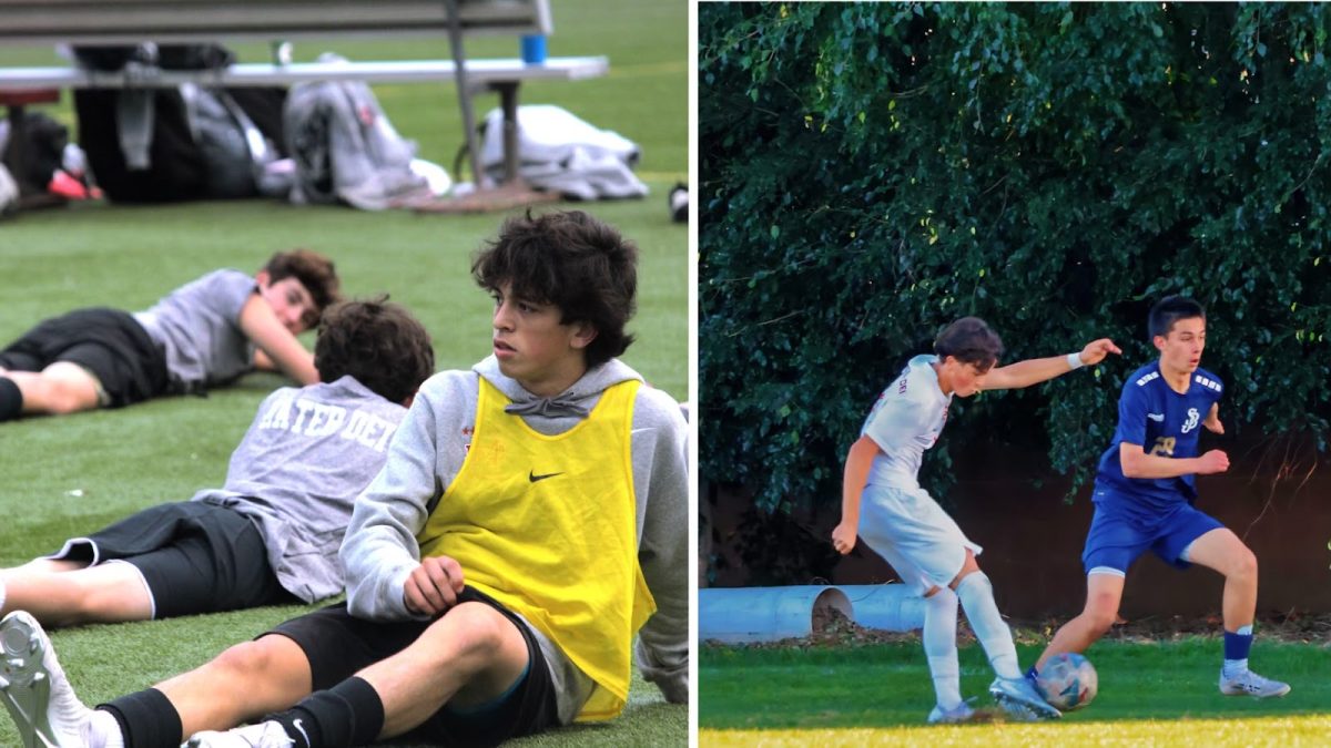 BUILT FOR THE NEXT LEVEL Mater Dei’s underclassmen athletic program is built on fundamentals, discipline, and preparation, laying the foundation for future JV and varsity success. What begins on the frosh/soph team, with skill development and team-first mentality, quickly transforms into higher-level competition. The growth from one season to the next reflects the impact of intentional coaching and daily commitment. From learning the system to executing it under pressure, the transition proves that preparation becomes performance. “Confident players play the game freely,” Basketball Coach Jim Larkins said. Photo Illustration by David Boulos.