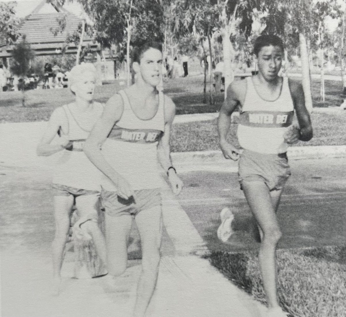 BLAST FROM THE PAST Rick Martinez ‘83, Biology Teacher and Head Track Coach, is depicted in his class portrait and the Track and Field page from the 1983 yearbook. Many students who graduate from Mater Dei leave with some kind of advice, knowledge, and/or wisdom. Martinez’s advice was from his track coaches, Denny Robinson and Bruce Rollinson. “The one thing that I learned really quickly, my sophomore year, from my coaches, was that confidence and believing in yourself is very important,” Martinez said. “It only originates within the student, within the athlete. I think that's the one thing that I learned in my life. You can't wait for people to believe in you, you have to believe in yourself first and foremost if you want to succeed.” Photo courtesy of Mater Dei High School.